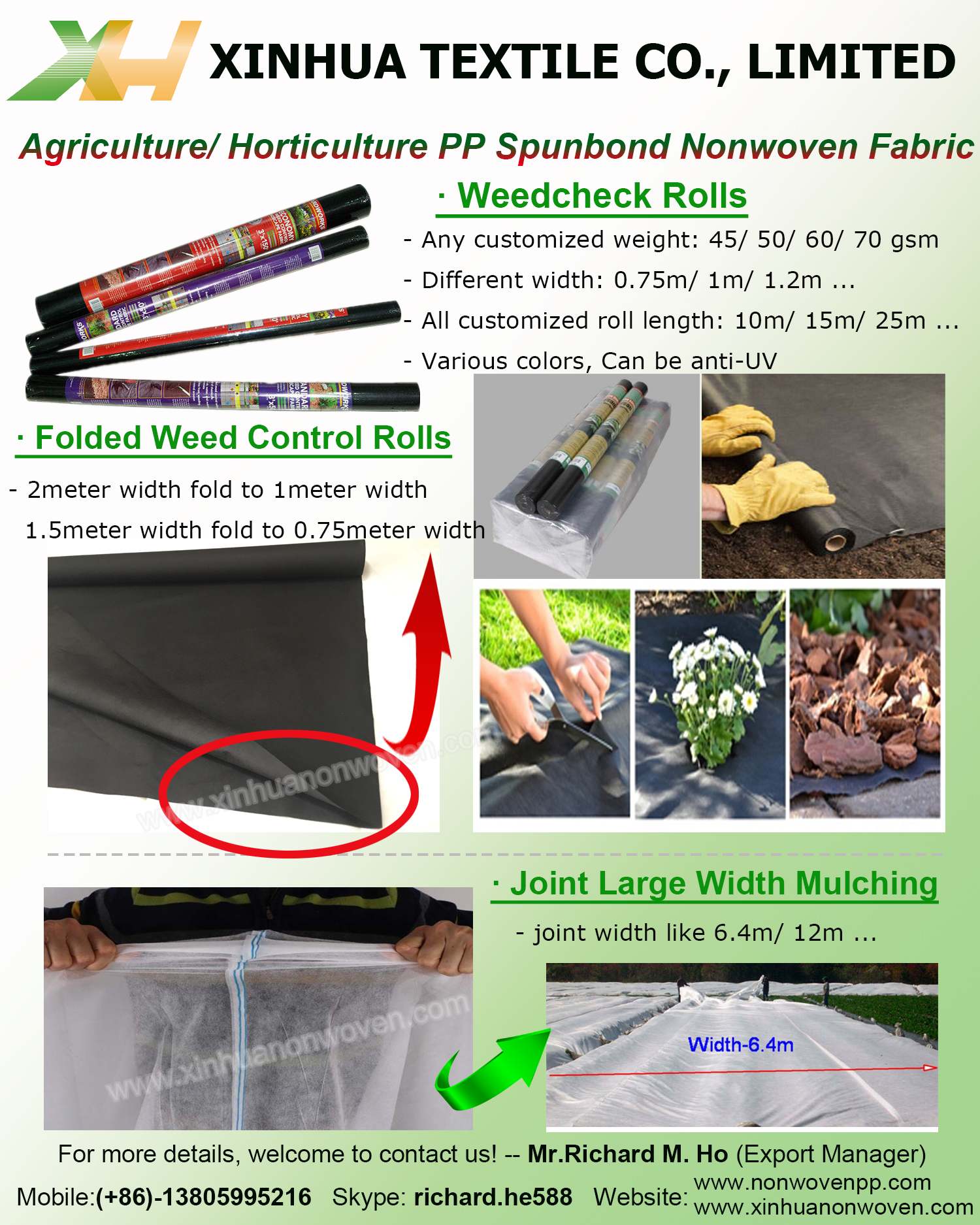 Nonwoven Weedchek Rolls 